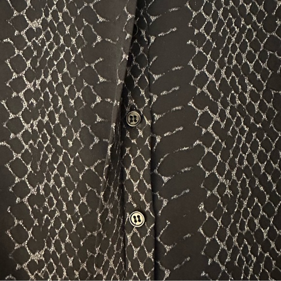 JOIE | Silk Black Snakeskin Print Top Shirt Size XS EUC Worn once! - Picture 6 of 8